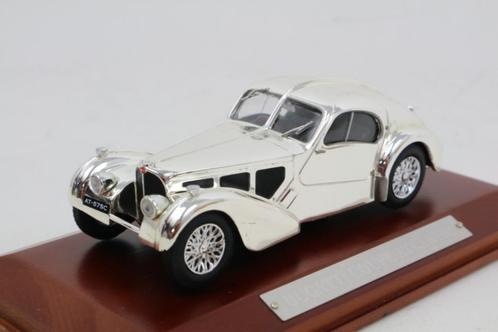 1:43  Bugatti Atlantic Coupe ''Chroom''  -  Atlas, Hobby en Vrije tijd, Modelauto's | 1:43, Nieuw, Auto, Overige merken, Ophalen of Verzenden