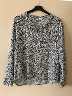 Blouse mt L.   Zwart/Wit.    Merk Amna, Anna, Zwart, Maat 42/44 (L), Ophalen of Verzenden
