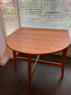 Halfronde tafel met uitklapbaar blad., Huis en Inrichting, Tafels | Eettafels, Ophalen, Gebruikt, 100 tot 150 cm, 50 tot 100 cm