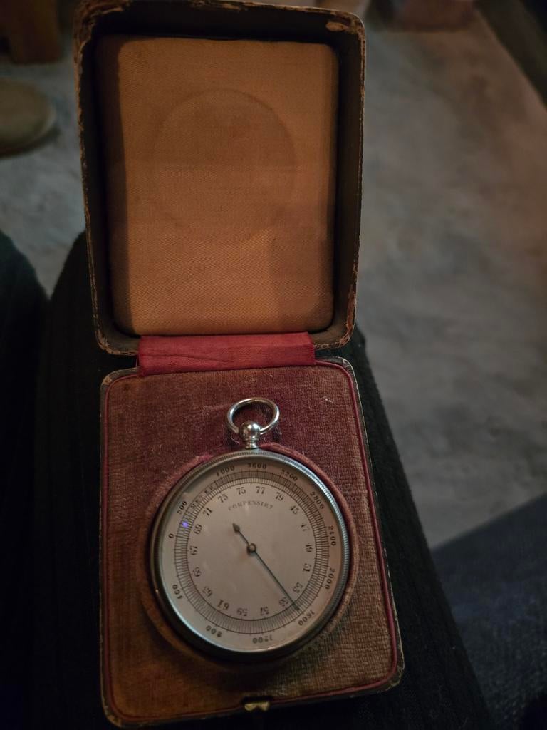 Antieke zakbarometer, Ophalen of Verzenden