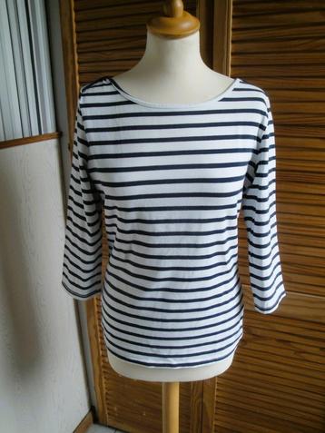 Wit/blauw T-shirt L.O.E.S. maat M (z.g.a.n.) beschikbaar voor biedingen