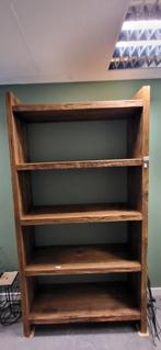 Houten Boekenkast/Stellingkast, Huis en Inrichting, Kasten | Boekenkasten, Ophalen, Met plank(en), Gebruikt, 100 tot 150 cm