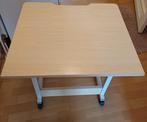 Laptoptafel / klein bureau op wielen, verstelbaar, Computers en Software, Laptoptafels, Ophalen, Zo goed als nieuw