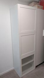 Witte kast, Huis en Inrichting, Kasten | Kledingkasten, Ophalen, Gebruikt, 25 tot 50 cm, Glas