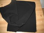 Coupon Zwart Stretch 2 m x 1,55 cm, Verzenden, 120 cm of meer, Zwart, Katoen
