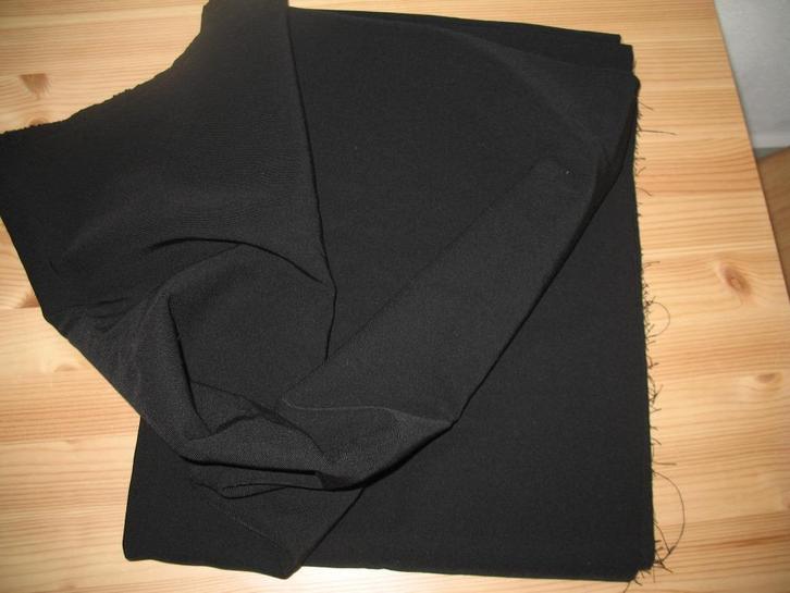 Coupon Zwart Stretch 2 m x 1,55 cm, Hobby en Vrije tijd, Stoffen en Lappen, Nieuw, Katoen, 120 cm of meer, 200 cm of meer, Zwart