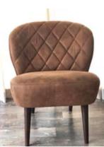 Fauteuil  - stof - cognac - stoel -LOODS 5, Ophalen, Fauteuil  - stof - cognac - stoel -LOODS 5, 75 tot 100 cm, Zo goed als nieuw