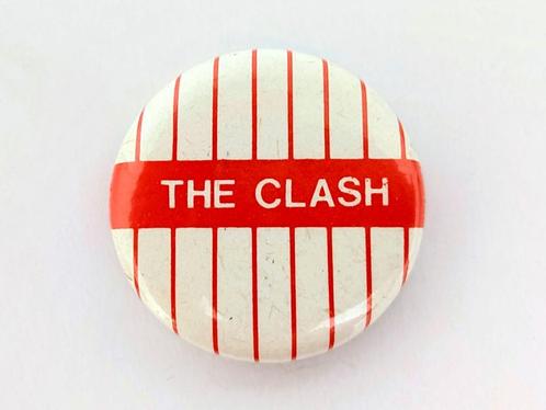 vintage The Clash speldje button, Verzamelen, Speldjes, Pins en Buttons, Gebruikt, Button, Overige onderwerpen, Verzenden