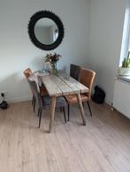 Brocante eettafel, Huis en Inrichting, Tafels | Eettafels, Ophalen, Gebruikt, Rechthoekig, 50 tot 100 cm