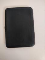 Antieke lederen Sigarenkoker met metalen naamplaatje, Ophalen of Verzenden