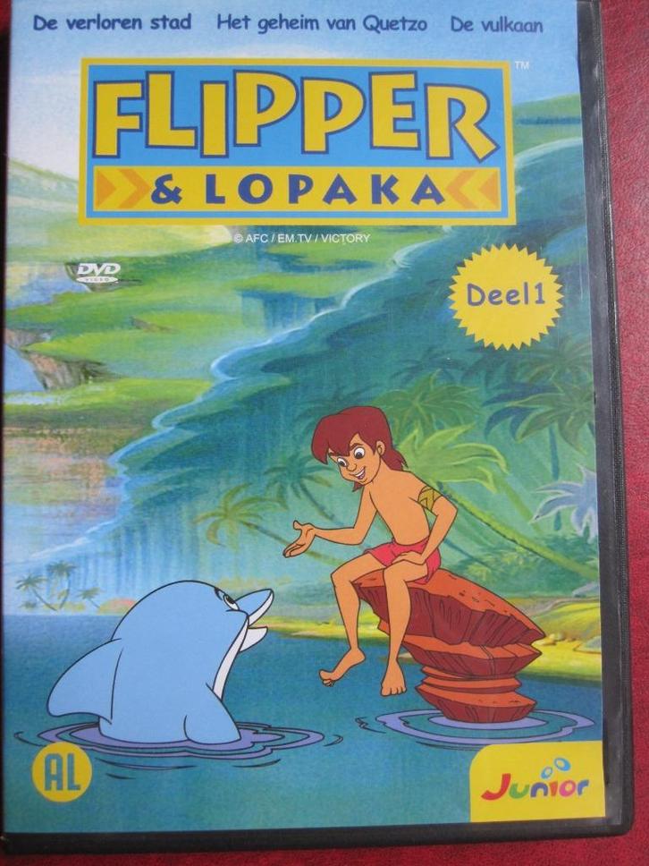 Flipper & Lopaka 1 (1999), Cd's en Dvd's, Dvd's | Tekenfilms en Animatie, Zo goed als nieuw, Amerikaans, Tekenfilm, Alle leeftijden