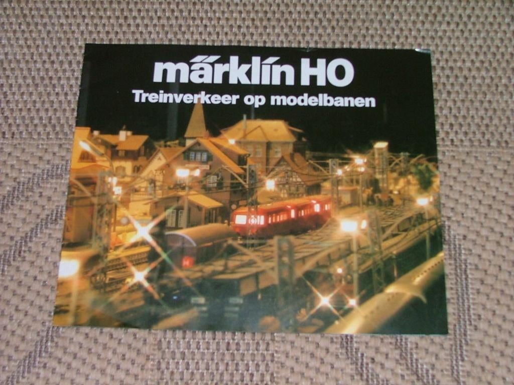 Marklin brochure treinverkeer op modelbanen., Hobby en Vrije tijd, Modeltreinen | H0, Wisselstroom, Gebruikt, Märklin, Boek, Tijdschrift of Catalogus