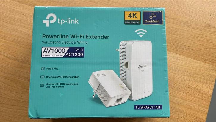 Nieuw! TP-Link TL-WPA7517 AV1000 Gigabit Powerline ac Wi-Fi, Computers en Software, Powerlines, Nieuw, Ophalen of Verzenden