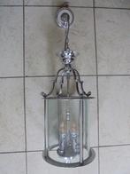 ZILVER LANDTAARN hanglamp, Gebruikt, Leuk, Ophalen of Verzenden, Glas