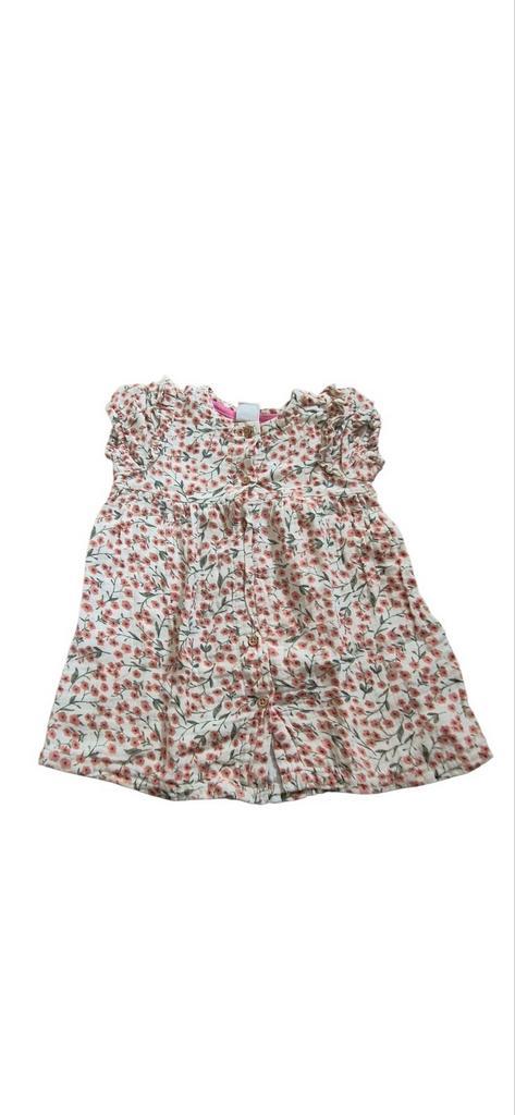 Gebloemd jurkje, hema, maat 80, Kinderen en Baby's, Babykleding | Maat 80, Zo goed als nieuw, Meisje, Jurkje of Rokje, Ophalen of Verzenden