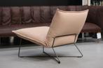 Luxe fauteuil EARL Jess Design leer Old Pink roze pastel, Huis en Inrichting, Fauteuils, Ophalen, Zo goed als nieuw, Metaal, 50 tot 75 cm