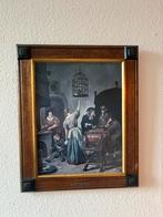 Schilderij Jan Steen - In een huishouden van Jan Steen, Ophalen