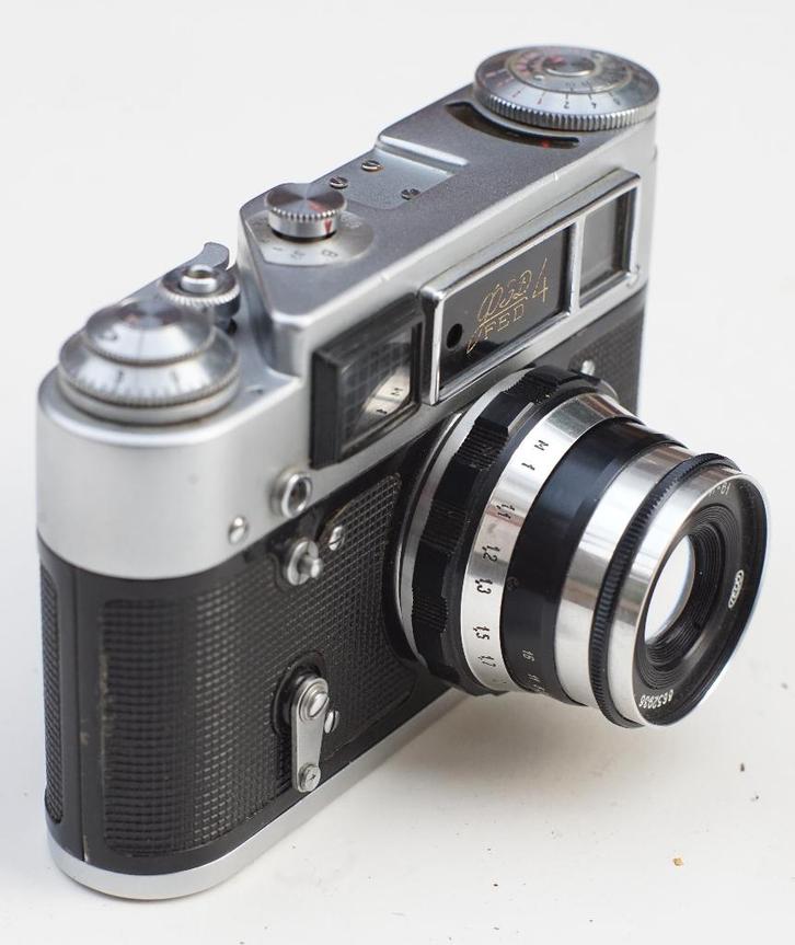 Industar 61 (1986) Soviet 52mm f2.8 M39 LTM en Fed 4 (1965), Audio, Tv en Foto, Fotocamera's Analoog, Compact, Overige Merken