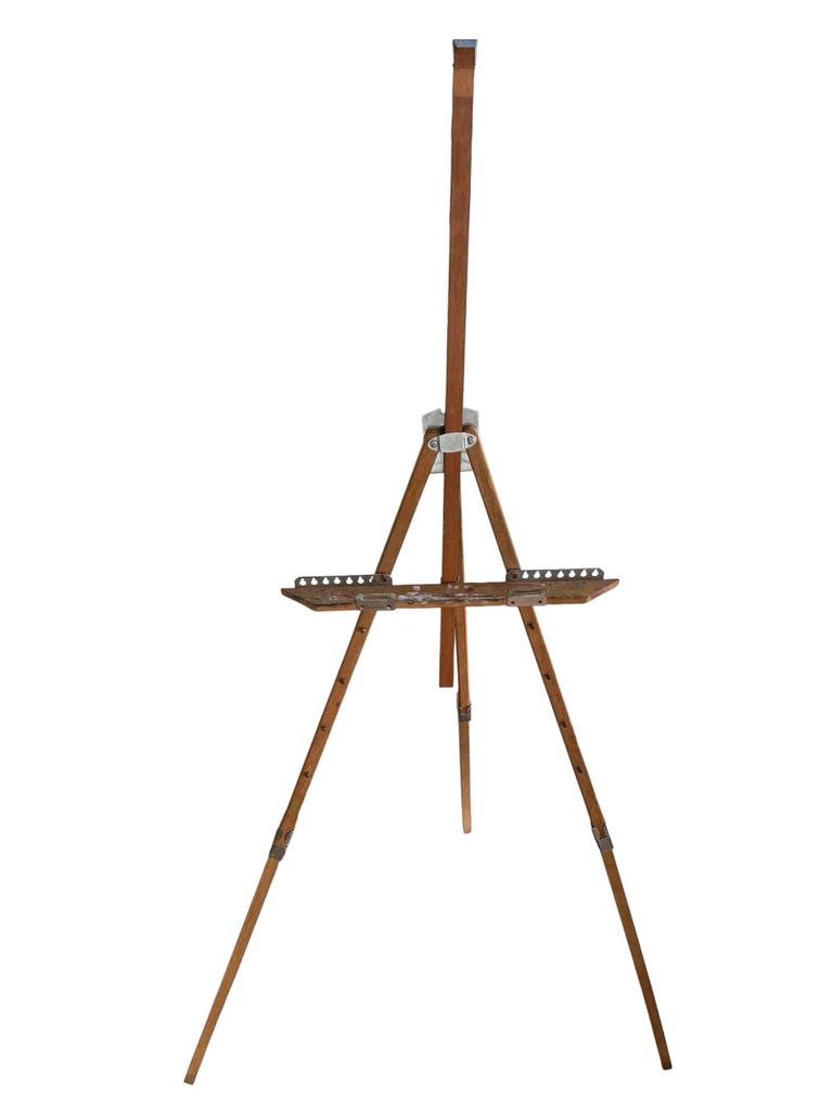 Inklapbare Schildersezel - Vintage Japans Design, Hobby en Vrije tijd, Schilderen, Gebruikt, Ezel, Ophalen of Verzenden