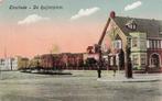 JM560 Enschede de Ruijterplein 1918, Verzamelen, Ansichtkaarten | Nederland, Verzenden, Voor 1920, Gelopen, Overijssel