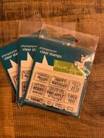 Lawn Fawn clear stamps – tiny tag sayings: fruit, Hobby en Vrije tijd, Ophalen of Verzenden, Nieuw, Clearstamp