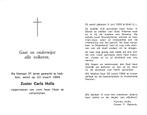 Holla Carla 1925 Well 1984 Heerlen Zuster, Ophalen of Verzenden, Bidprentje