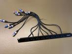 19" Rackpanel met patchkabels, Ophalen of Verzenden, Zo goed als nieuw, Audio