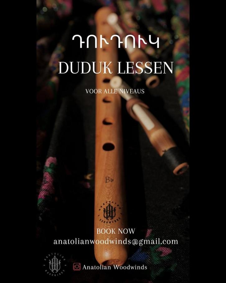 Duduk lessen, Muziek en Instrumenten, Blaasinstrumenten | Blokfluiten, Nieuw, Ophalen of Verzenden