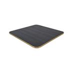 Messing bladen, Urban melamine horeca tafelbladen zwart  220, Minder dan 55 cm, Metaal of Aluminium, Rond, Nieuw