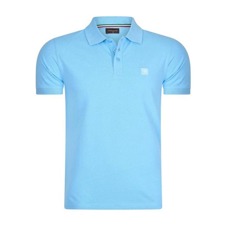 Heren Polo SS Polo Applique Pique - Lichtblauw - Maat: XXL, Kleding | Heren, Polo's, Nieuw, Overige maten, Blauw, Ophalen of Verzenden