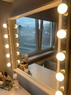 Make up spiegel met lampen, Ophalen, Vierkant, Zo goed als nieuw, Minder dan 100 cm