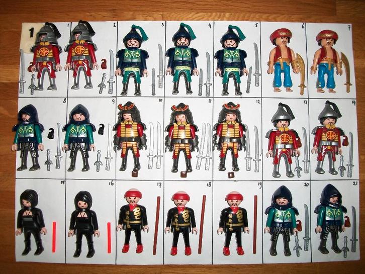 Asia ridders/ Mongoolse krijger /Kozak/ninja/ Chinezen, Kinderen en Baby's, Speelgoed | Playmobil, Nieuw, Complete set, Ophalen of Verzenden