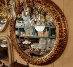Zeer mooie ronde Barok facet geslepen spiegel 75 cm doorsnee, Ophalen of Verzenden