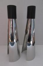 Twee kandelaars van Bruno Ninaber, Overige materialen, Wit, Ophalen of Verzenden, Zo goed als nieuw