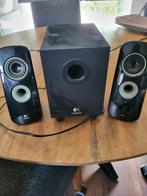 Speakers met box, Computers en Software, Pc speakers, Ophalen, Zo goed als nieuw