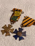 Set van 2 medailles anwb, Postzegels en Munten, Penningen en Medailles, Ophalen of Verzenden, Overige materialen