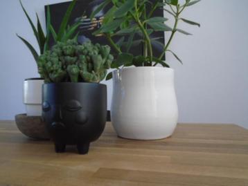 Intratuin Flora grote witte handvorm bloempot, pot 16,5 cm beschikbaar voor biedingen