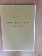 Varia de Ecclesia - allerlei over de Kerk, Gelezen, Christendom | Protestants, Ophalen of Verzenden, Ds.Joh.Francke