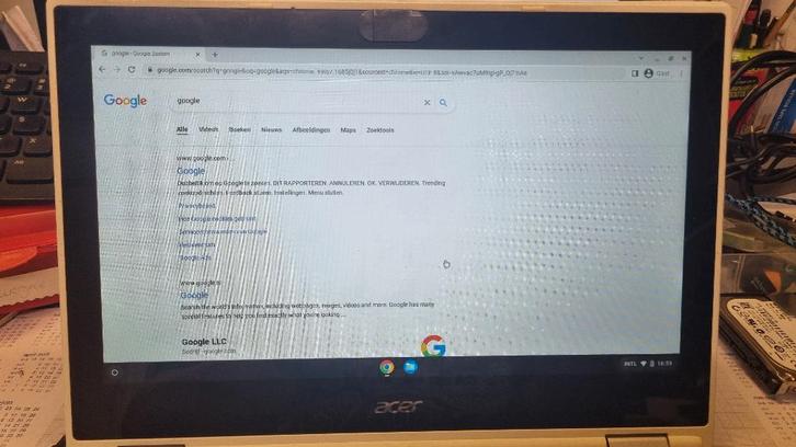 Acer chromebook, Computers en Software, Chromebooks, Gebruikt, 11 inch, 4 GB of minder, 32 GB of minder, Qwerty, Touchscreen, Ophalen