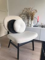 Lounge stoel Inez boucle offwhite creme loods 5, Huis en Inrichting, Ophalen of Verzenden, Zo goed als nieuw, Wit, Eén