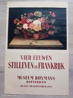 Museum Boymans Affiche - Vier Eeuwen Stilleven, Ophalen of Verzenden, A1 t/m A3, Reclame, Rechthoekig Staand