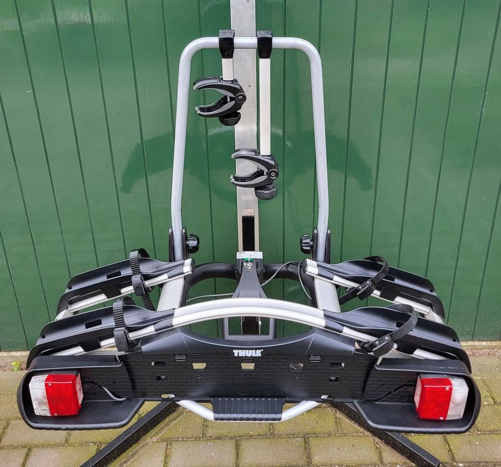 Thule Euroway G2 921 Fietsendrager – Nieuwstaat, Auto diversen, Fietsendragers, Zo goed als nieuw, Trekhaakdrager, 2 fietsen, Brede banden