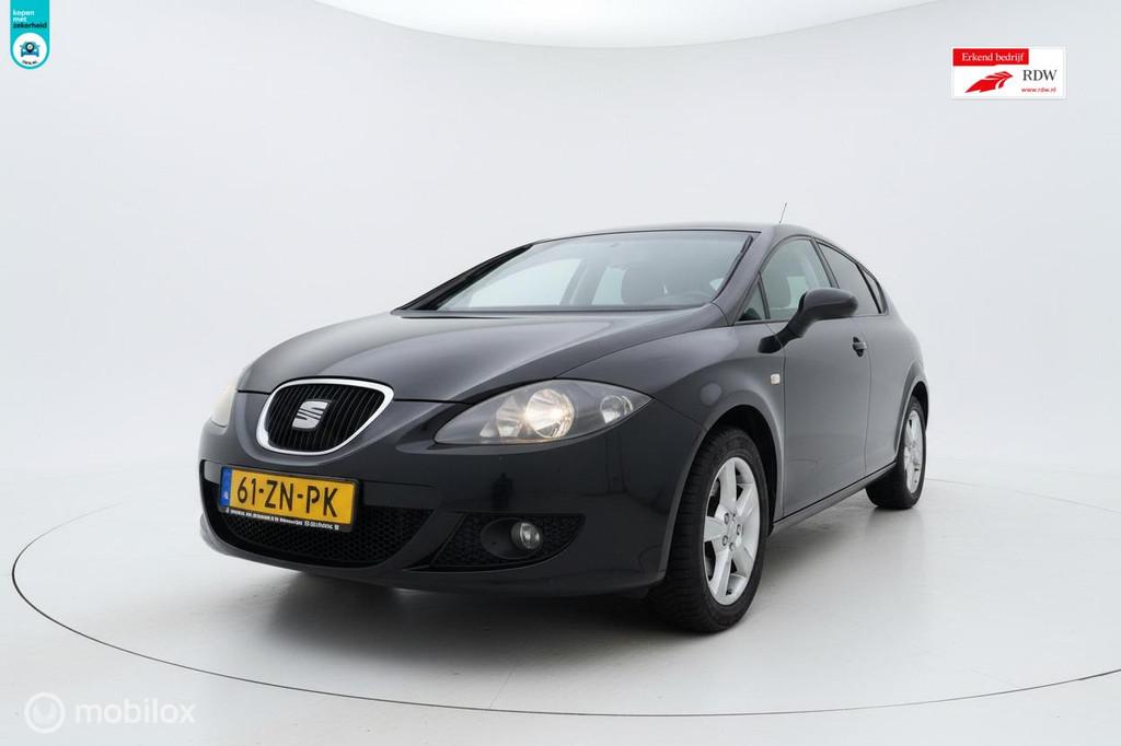 Seat Leon 1.6 Sport|Airco|Elektr ramen |2008|, Auto's, Seat, Stof, Gebruikt, Zwart, 4 cilinders