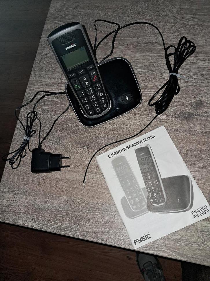 Bijna Nieuwe Fysic FX 6000 Big Button Dect Telefoon, Telecommunicatie, Vaste telefoons | Handsets en Draadloos, Zo goed als nieuw