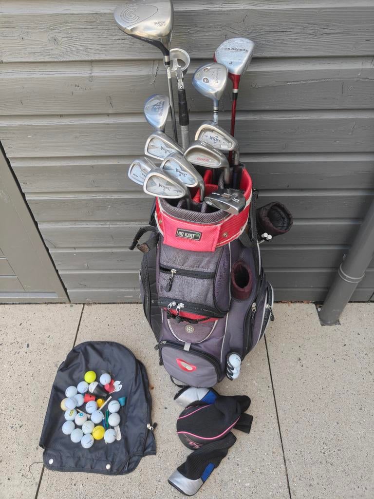 Complete golfset dames Mizuno in go kart golftas, Ophalen of Verzenden, Zo goed als nieuw, Set, Mizuno