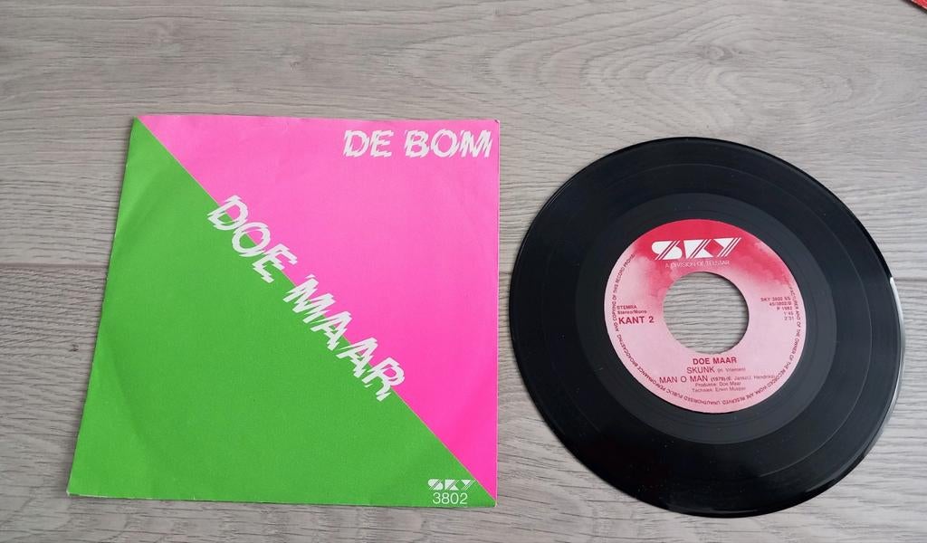 Doe Maar single De Bom, Cd's en Dvd's, Vinyl | Dance en House, Ophalen, Gebruikt, Overige formaten, Disco