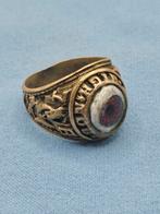 Vintage Heren Ring met Oog - Zoldervondst, Sieraden, Tassen en Uiterlijk, Ringen, Overige materialen, Gebruikt, 20 of groter, Heer