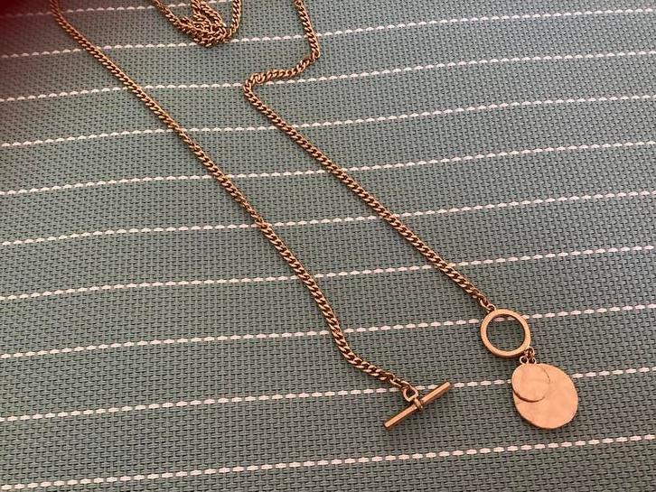 Allsaints halsketting, Ophalen of Verzenden, Zo goed als nieuw, Goud, Overige materialen