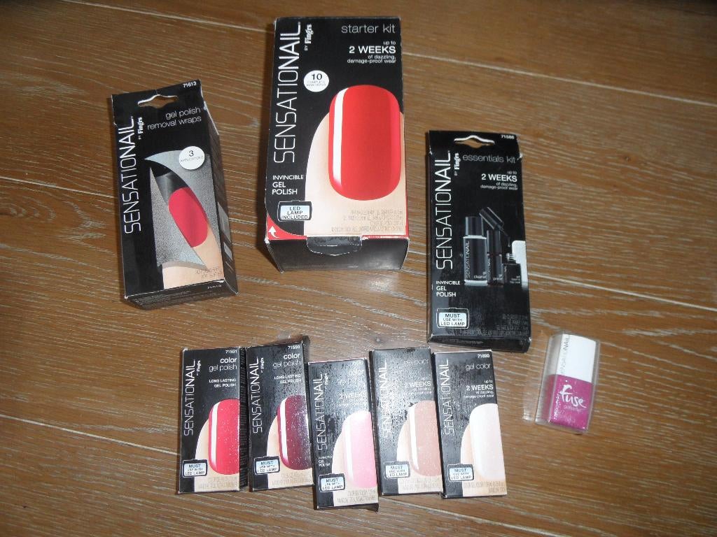 Set restanten Sensationail, Ophalen of Verzenden, Gebruikt, Handen en Nagels, Make-up
