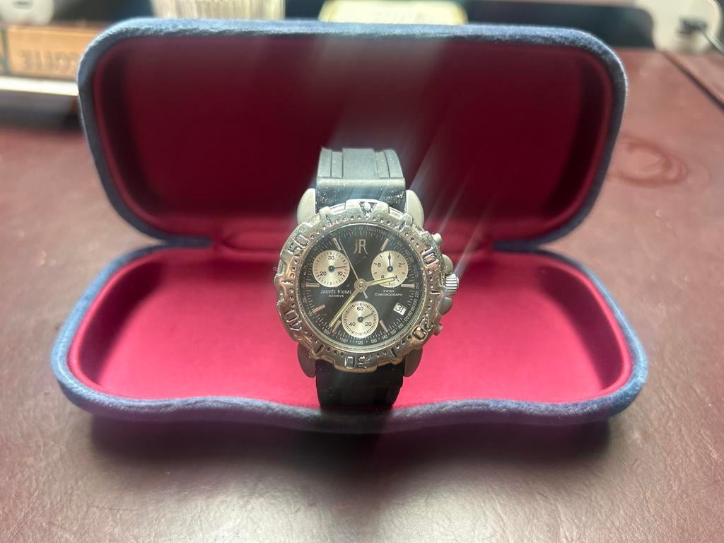 Jacques Biegmal Chronograaf Polshorloge, Overige merken, Gebruikt, Staal, Polshorloge